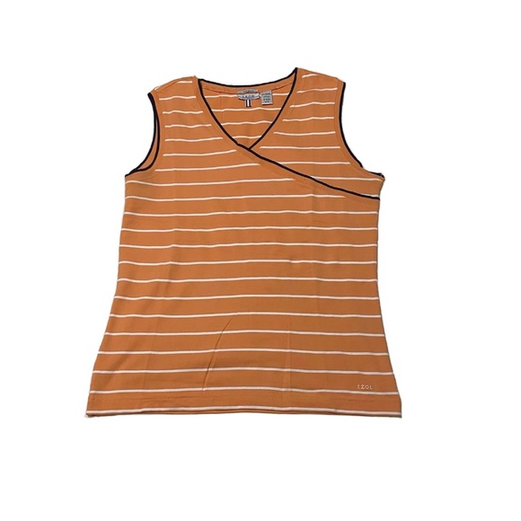 Orange Striped Izod Tank Top - Picture 1 of 5